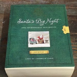 Hallmark Santa’s Big Night 2002 Membership Ornaments 4 piece set